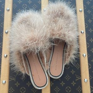 Zara feather mules - new size 8 EUR 38